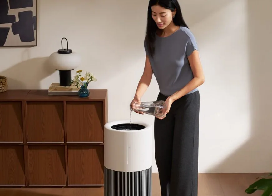 Depósito de 8 litros del Xiaomi Mijia Purifying Humidifier 3 Pro, se rellena por arriba sin desmontarlo